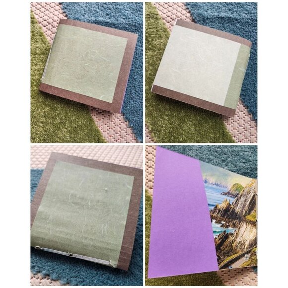 Travel Handmade Junk Journal 29 Pgs Bound Removable Lacing - Picture 1 of 16